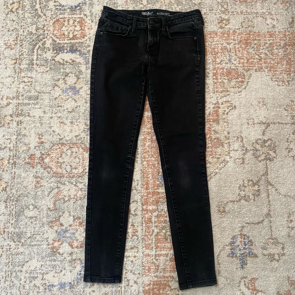 Mid-rise black denim jeans from Target